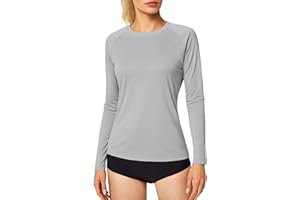 MAGCOMSEN Camiseta de verano para mujer con UPF 50+, de secado rápido, protección solar, camiseta de manga larga, multicolor, ligera, para entrenar, correr, senderismo, pesca