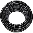 Beduan 8mm x 5mm Black Pneumatic Tubing Pipe PU Polyurethane Air Compressor Tubing Hose Pipe Line Fluid Transfer 39.4ft 12 Meter