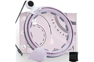Silencomfort hula hoop fitness dimagrante, Silenzio Smart Hula Hoop, ulaop con peso palla, Intelligente Professionale, 16 Nodi, Non Cade Mai, per adulti e principianti