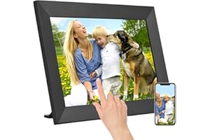 Andoer Andoer Cornice per foto Smart WiFi da 10.1 pollici Cornice digitale HD IPS Touch-screen 1280 * 800 Foto 1080P Video Memoria da 16 GB Supporta la condivisione di foto con rotazione automatica