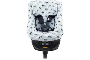 JYOKO KIDS Housse pour siège auto bébé en coton compatible avec Joie Spin 360 (Raccoon, Housse pour Joie Spin 360)
