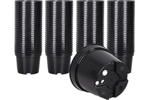 Pullmer Anzuchttöpfe ø 13 cm, 100 Stück, viereckiger Pflanzentöpf für Aussaat, für Sämlinge oder Stecklinge, Pikiertöpfe Kunststoff, ideal für Gewächshaus oder Hausgarten (100,ø 13cm)