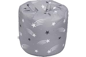 Ready Steady Bed, Poltrona a sacco per bambini, comoda, morbida, sicura, dal design ergonomico, adatta per la stanza dei giochi (stelle cadenti)