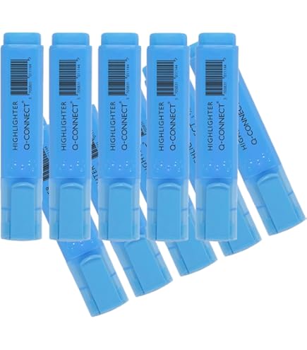 Westcott markeerstiften 10 stuks rood | 10-pack markeerstiften in felrood | 2-5 mm lijnbreedte | premium inkt uit Duitsland | E-743648 00