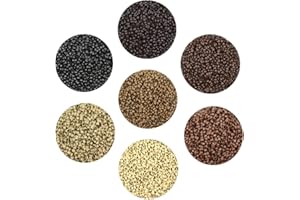 YANTAISIYU 1000pcs 2.5mm Copper Nano Rings Beads Hair Extension Nano Rings Beads (Dark Brown)