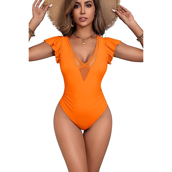 AI'MAGE Badpak voor dames, eendelig, sexy, diepe V-hals, platte buik, figuurvormend, push-up, zwemkleding, S-XXL, Roze, XXL AI'MAGE Badpak voor dames, eendelig, sexy, diepe V-hals, platte buik, figuurvormend, push-up, zwemkleding, S-XXL, Roze, XXL