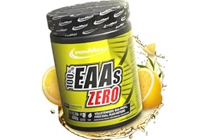 IronMaxx 100% EAAs Zero – Ice Tea Citron 500g | Boisson Poudre Vegan Sans Sucre à Base de 8 Acides Aminés Essentiels | Support pour Musculation & Fitness