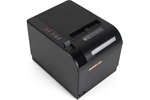 Tickoffice RP820(A)-USE - Stampante Termica 80mm 300mm/s con cicalino continuo e flash light Usb Seriale Ethernet Lan (colore NERO - USB+SERIALE+ETHERNET)