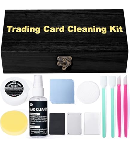 Pokemon Card Cleaning & Polishing Kit - Safe Spray For Grading, Restoration & Protecting Collectible Cards Pokemon Card Cleaning & Polishing Kit - Safe Spray For Grading, Restoration & Protecting Collectible Cards