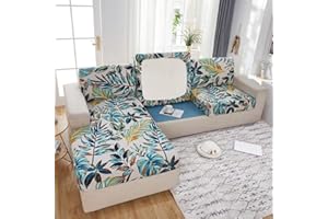 Elover Coprisedile per divano - coprisedile elastico alto, coprisedile per divano da soggiorno, fodera per mobili, fondo elastico morbido antiscivolo