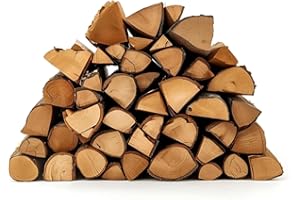 GREEN OLIVE FIREWOOD COMPANY Green Olive Firewood - Kiln Dried Hardwood Logs (5kg / 20Litre) for Wood Burners, Open Fires, Stoves and Fire Pits - Low Moisture, Ready To Burn, High Heat, Long Burn - Sustainably Sourced Firewood