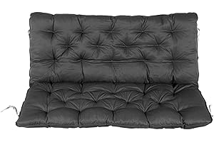 AMBIENTEHOME Homecall 20058 Auflage mit Rückenteil für Bank, Grau, 120 x 98 x 10 cm