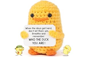 BFSYRR Emotional Support Potato, Emotional Support Gift, Emotional Support Plush Doll with Card, Funny Emotional Support Potato Gifts for Women Men, Cute Potato for Desk Accessories Decor (Duck)