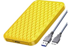 GiGimundo Carcasa para disco duro de 2,5 pulgadas, USB 3.0 (5 Gbps) con UASP, montaje sin herramientas (GM25U3)