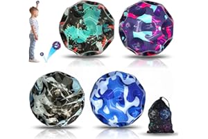 ROMANVIC Astro Jump Ball,4PCS Moon Ball Original Galaxy,7cm - am Höchsten Springender Gummiball - Ballkrater Erzeugen beim Aufprall EIN knallendes Geräusch – Leicht Greifbar – Flummies für Boys