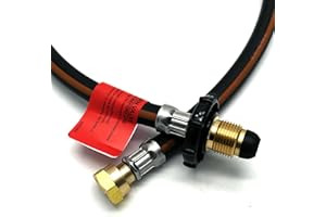 HUDDERSFIELD GAS 0.5 metre HANDWHEEL POL x W20 NRV PIGTAIL CARAVAN PROPANE GAS HOSE