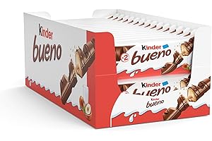 FERRERO Kinder Bueno - 2 barrette da 43 g – confezione da 30 pezzi