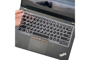 UUONDO Tastaturabdeckung für Lenovo ThinkPad 14" E480 E485 E490 E475 E470 E470c, ThinkPad 14" T460(s) T470(s) T480(s) T490/S T495(S), ThinkPad L390 L460 L470 L480 35.6 cm, Thinkpad A475 A485 -Black…
