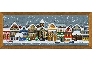 Riolis – Navidad Ciudad Cruz, algodón, Multicolor, 60 x 21 x 0.1 cm