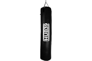 HUB39 Made in Italy -Sacco Boxe Pieno 40 kg, Sacco Boxe, Arti Marziali - MMA,Pugilato, Kick Boxing,Muay Thai completo di catene, Sacco Boxe Lungo 150 cm.- Chiedi info sui Modelli in pronta Consegna