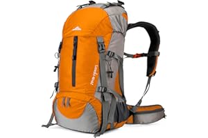 Loowoko Wanderrucksack 50L mit Regenschutz, Camping Rucksack Trekking Tasche fr Outdoor, Mnner & Frauen