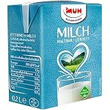 MUH H-Milch 1.5%, 27er Pack (27 x 200 ml), Flüssigkeit, rein, typisch für H-Milch, ohne Fehlgeschmack