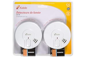 Kidde Détecteur de fumée 29-FR un paquet de 2 - vie de la batterie 03.2019