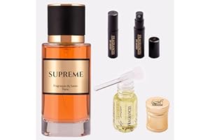 COLLECTION PRIVEE PARFUM SUPREME Senteur BOUQUET - Fragrances by Sasso | 1 Musc 3ml + 2 Echantillon OFFERT | Extrait de Parfum GENERIQUE 50ml Haut de Gamme | Coffret Cadeau Homme/Femme |