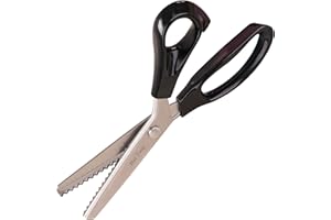 Hui Tong Forte e affilato Forbici zig zag per stoffa, Seghettate e ondulati Forbici Dentellate, 3/5/7mm per un totale di 6 specifiche(Seghettato 5mm)