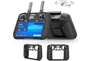 TGHongKy Coque de protection en silicone pour télécommande DJI RC2 pour DJI Mini 4 Pro/Air 3/Air 3S Anti-chute et anti-collision