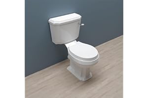 HUIBATHROOM Bathroom Traditional Victorian Style Close Coupled Toilet Pan Soft Close Seat Cistern WC