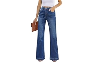 luvamia High Waisted Flare Jeans for Women Wide Leg Stretch Baggy Jeans