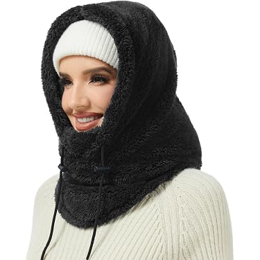 PHOGARY Balaclava Für Damen & Herren – Plüsch Sturmhaube, Warme Wintermütze Mit Gesichtsschutz, Für Ski & Outdoor