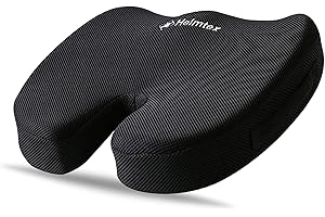 ED LINEN Memory Foam Seat Cushion for Office Chair U-Shaped Ergonomic Chair Pad with Back Support Ideal for Desk Chair Gaming Chair Office Desk Car Seat Use