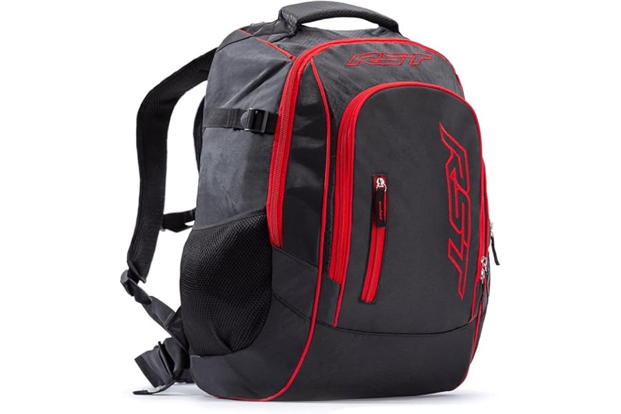 RST Rucksack Motorcycle Backpack Bag Luggage Black Red J&S