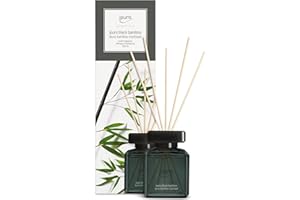 ‎IPURO ipuro - Essentials Raumduft BLACK BAMBOO 200ml | Raumerfrischer mit Jasmin, Zitrone, Apfel, & Holzige Amber-Moschus Note Duft Aroma | Diffuser mit Stäbchen | Lufterfrischer für die Wohnung