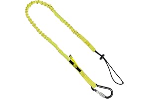 BEARTOOLS Lot de 3 cordons d'outils de sécurité – Cordon robuste avec mousqueton, extrémité à boucle réglable, matériaux de qualité supérieure, idéal pour échafaudage, outils, construction – 0923YS, jaune