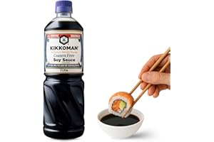 CHEFZOCO Salsa de Soja sin Gluten, Salsa para Sushi, Soja Japonesa, ingredientes son 100% naturales sin aditivos ni conservantes, Para verduras, sopas, guisos, hacer salsas o aliñar las ensaladas, 1000 ml