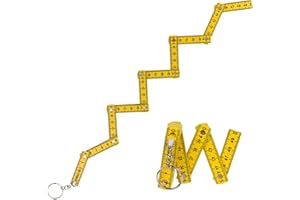 PHILUMO Ruler / Ruler / Folding Ruler / Key Chain Length 50 cm - Colour: Yellow