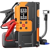 Enshall 4in1 Ak&uuml; Takviye Cihazı 12.000 mAh Powerbank &Ouml;zellikli &Ccedil;antalı Hava Kompres&ouml;r 1250A