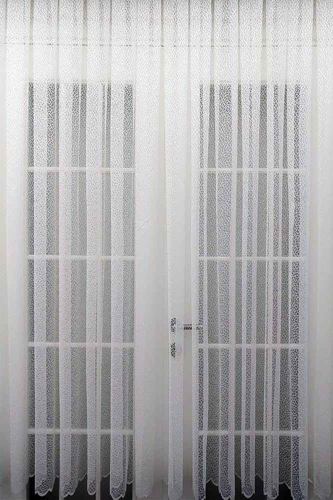 Evdepo Home Kırık Beyaz Ekstraforlu Pilesiz Tül Perde 150 x 200 cm