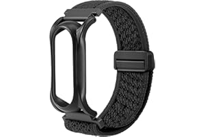 REEYEAR Adjustable Smartwatch Soft Woven Nyon Wristband + Protective Case Base fits for PLAUD AI NotePin Recorder,Upgraded 18mm Pin Notepin Strap for Easy Band Replacement