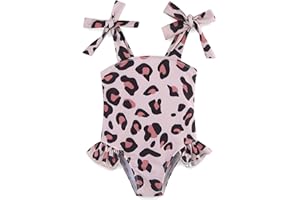 KIDDLETOWN Costume da Bagno per Bambina Elastico Cinghie Comode Costumi Interi Bellissimi per Spiaggia Piscina Nuoto per Ragazze 3-12 mesi/1-7 Anni