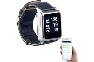 Newgen Medicals Medizinische Uhr: Medizinische Blutdruck-Armbanduhr mit Pumpe, E-Ink, Bluetooth & App (Medizinische Uhr Blutdruck, Medizinische Smartwatch)