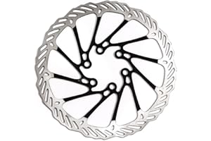 Clarks Cycle Systems CL Single Piece Steel 6-Bolt Disc Brake Rotor, Black, 160mm