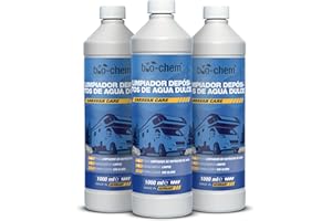 BIO-CHEM CLEANTEC Bio-Chem - Limpiador de depósitos de Agua Dulce 3 x 1L - Mantenimiento de depósitos de caravanas y autocaravanas - Productos y Accesorios para campistas