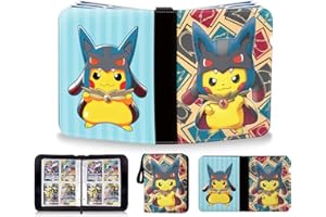 YUNDONGBA Sammelalbum für Karten, 50 Seiten 400 Karten Kapazität Sammelkarten Album, Wasserdicht Karten Halter Heft Ordner Buch kompatibel für Fußball/Basketball/Vmax Karten (400 Umwandlung 1)