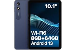 UMIDIGI Tablette Android 13,Tablette 10.1 Pouces 2024 Newest, G2 Tab Tablette Tactile,WiFi 6/BT5.0,8Go(4+4)+64Go/TF 1TB,Tablette Android,RK3562 Quad-Core,6000mAh,1280 * 800IPS,8MP Caméra,Gris