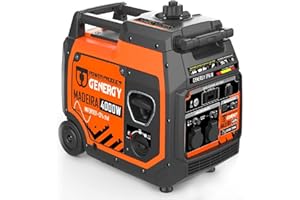 GENERGY Generador de energía inversor de gasolina con 4000 W máx. 3600 W de corriente limpia, silencioso y ligero, con depósito de 35 kg, 8 L, generador de corriente de emergencia, generador,