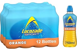 Lucozade Sport Isotonic Drink Orange Flavour with Sugars and Sweetener - 750ml |Pack of 12